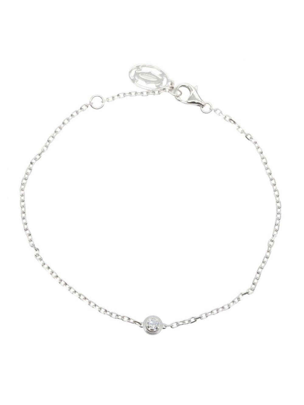 Cartier Bracelet D'amour Diamond SM 18 18k White Gold